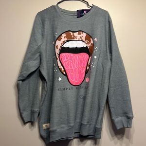 Cute Simply Southern Light Corded Sweatshirt (New)